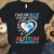 Autism Acceptance Awareness Shirt, I Wear Blue For Sister, Puzzle Piece Heart