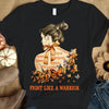 Fight Like A Warrior, Butterfly & Woman, Multiple Sclerosis Awareness Shirt