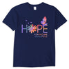 Hope For A Cure, Ribbon Daisy Butterfly, Alzheimer's Shirts
