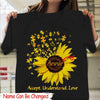 Personalized Autism Acceptance Shirt, Accept Understand Love, Puzzle Piece Sunflower, Custom Autism Awareness Shirt