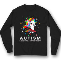 Funny Autism Awareness Shirts Unicorn Dancing To Different Beat