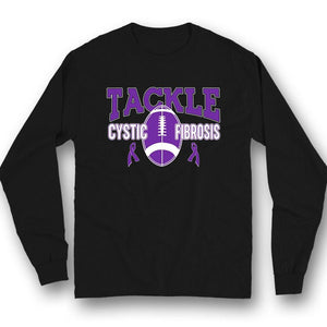 Tackle Cystic Fibrosis, Ribbon Cystic Fibrosis Awareness T Shirt