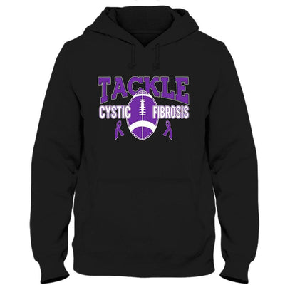 Tackle Cystic Fibrosis, Ribbon Cystic Fibrosis Awareness T Shirt