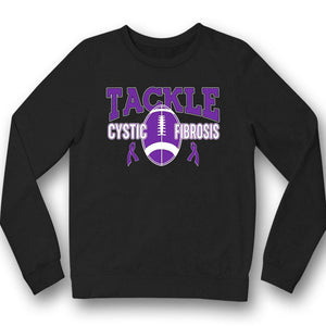 Tackle Cystic Fibrosis, Ribbon Cystic Fibrosis Awareness T Shirt