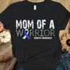 Mom Of A Warrior, Blue Ribbon, Diabetes Awareness Shirt