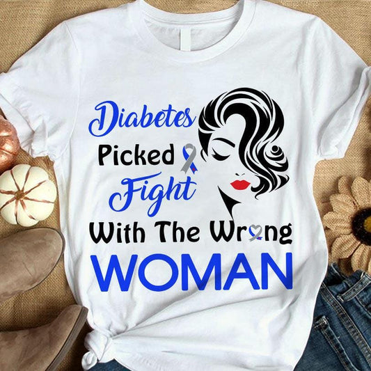 Camiseta de concienciación sobre la diabetes: me peleé con la mujer equivocada