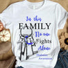 In This Family No One Fights Alone Diabetes Awareness Shirt Ribbon & Key
