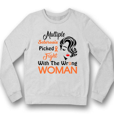 Picked Fight With The Wrong Woman, Multiple Sclerosis Warrior Awareness T Shirt