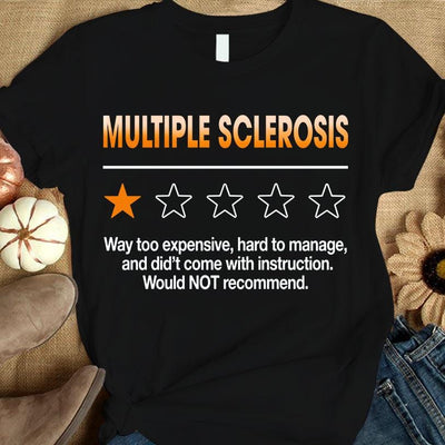 1 Out Of 5 Orange Stars, Multiple Sclerosis T Shirts