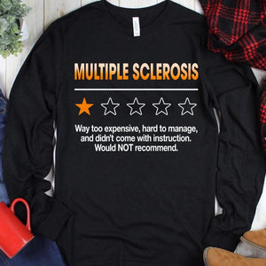 1 Out Of 5 Orange Stars Multiple Sclerosis Hoodie, Shirt