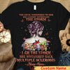 Personalized Multiple Sclerosis Awareness Support Shirt, I Am The Storm, Butterfly Woman