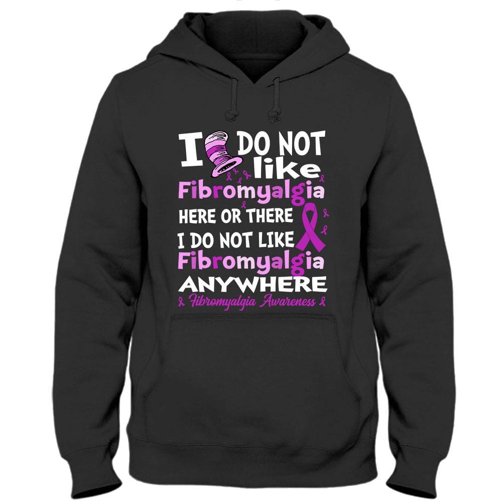 No me gusta estar en ningún lado, lazo morado, camiseta de concienciación sobre la fibromialgia