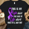 This Is My Fight Take Back Life, Fibromyalgia Warrior Awareness Shirt, Purple Ribbon
