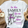 In This Family No One Fights Alone Fibromyalgia Awareness Shirts Purple Ribbon Key