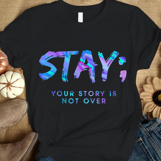 Camisetas de concienciación sobre el suicidio: tu historia no ha terminado