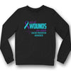 Not All Wounds Are Visible, Suicide Prevention Awareness Shirt, Ribbon Heartbeat