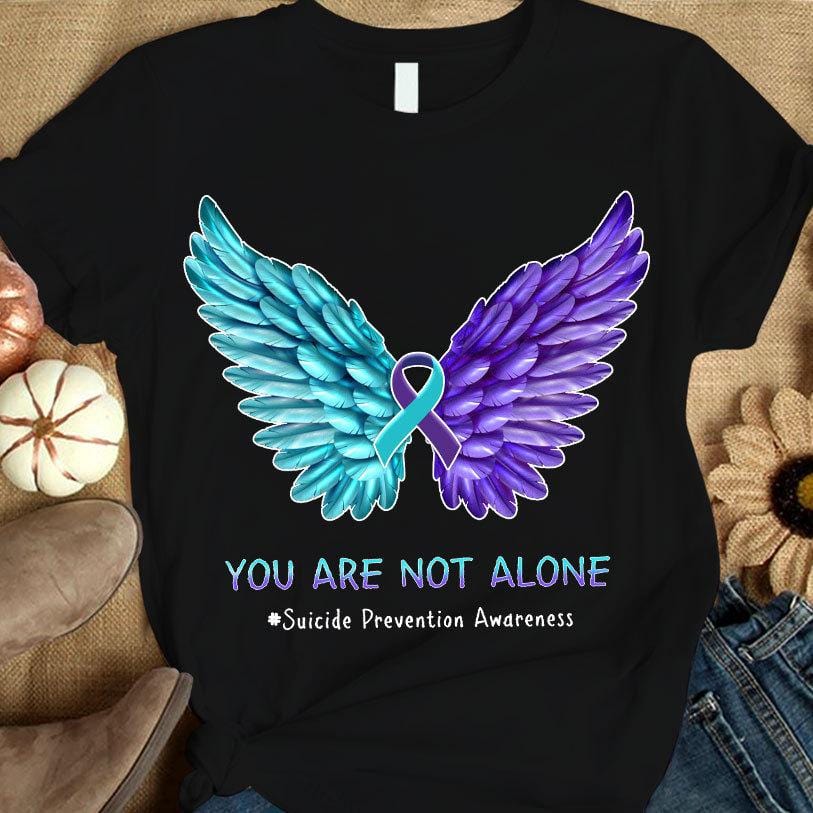 suicide ribbon with angel wings