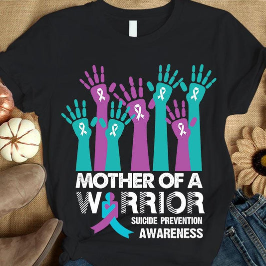 Camiseta de la madre de un guerrero, concienciación sobre la prevención del suicidio, tú importas, manos con lazo