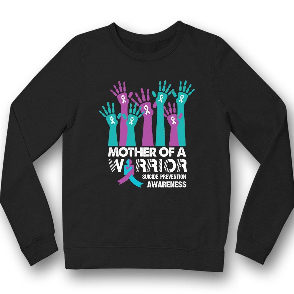 Camiseta de la madre de un guerrero, concienciación sobre la prevención del suicidio, tú importas, manos con lazo