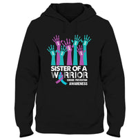 Sister Of Warrior, Suicide Prevention Awareness Shirt, You Matter, Ribbon Hands