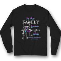 In This Family No One Fights Alone, Suicide Prevention Awareness Shirt, Ribbon Key