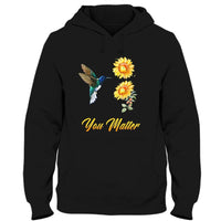 You Matter, Suicide Prevention Awareness Support Shirt, Sunflower Bird