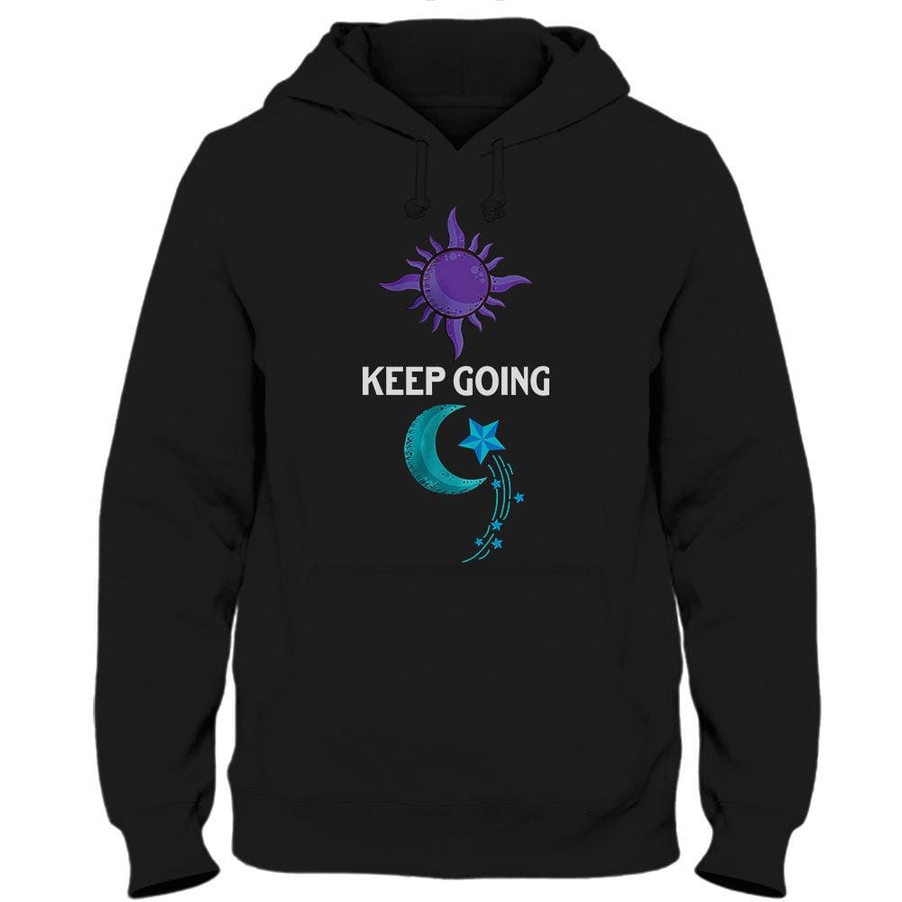 Suicide Awareness T Shirts Keep Going Moon & Sun