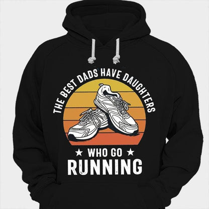 Los mejores papás tienen hijas que salen a correr Camisetas vintage