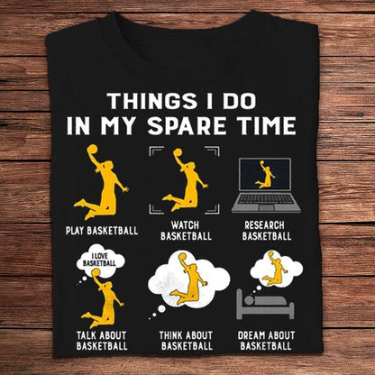 Cosas que hago en mi tiempo libre Camisetas de baloncesto