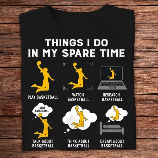 Cosas que hago en mi tiempo libre Camisetas de baloncesto