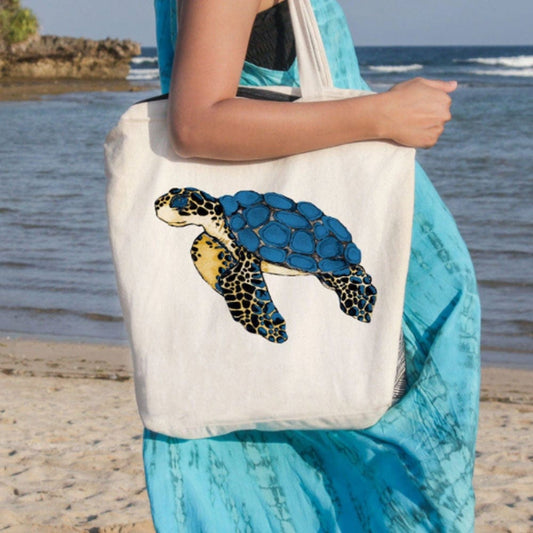 Bolsa de mano con forma de tortuga marina