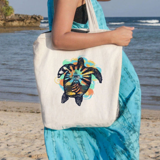 Bolsa de mano con forma de tortuga marina