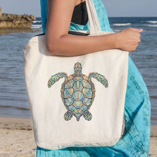 Bolsa de mano con forma de tortuga marina