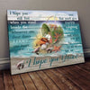 I Hope You Dance Sea Turtle Poster, Canvas