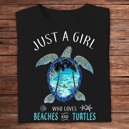 Camisetas de Solo una chica que ama las playas y las tortugas