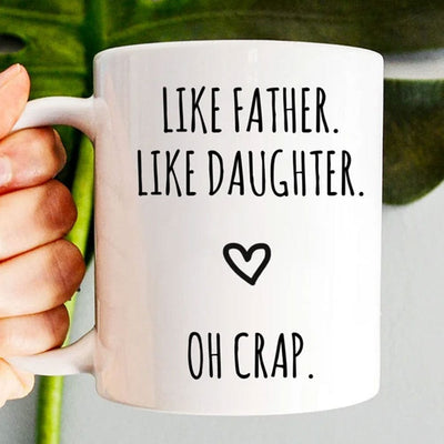 Like Father Like Daughter Gifts For Dad Mugs, Cup