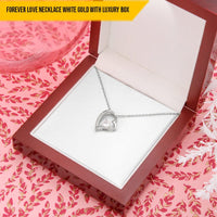 To My Beautiful Wife Forever Love Necklace - You're More Than My Wife You're The Best Thing That Ever Happened To Me