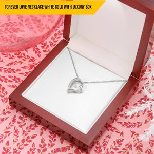 Collar para mi esposa Amor eterno - Solo quiero ser tu último mensaje Tarjeta de joyería