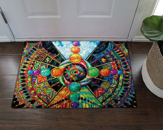 Hippie Space Eye  Hippie Doormat