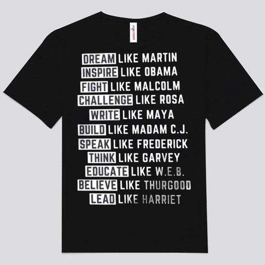 Historia negra Activistas afroamericanos Camisetas de activistas