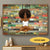 Personalized Black Africa American Girl Yoga Poster, Canvas