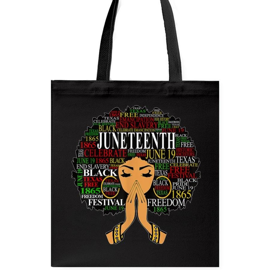 Bolsa de tela afroamericana, festival Juneteenth Freedom, bolsas de lona de mujer afroamericana
