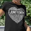 African American Shirts, Juneteenth Heart Independence Freedom Black People History