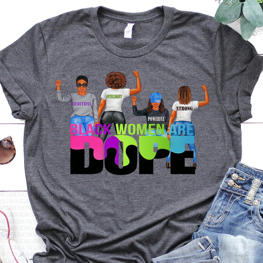 Camiseta afroamericana, las mujeres negras son geniales, poder, orgullo, cultura