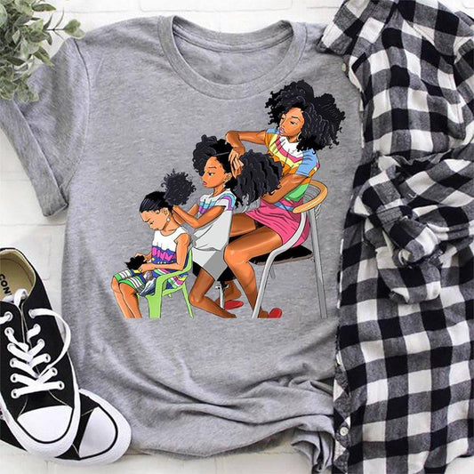 Camiseta afroamericana, divertida reunión familiar, poder, orgullo, cultura