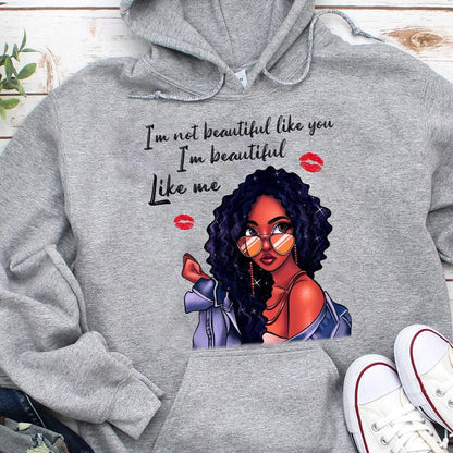 Camiseta afroamericana, soy hermosa como yo, orgullo de las mujeres negras, cultura