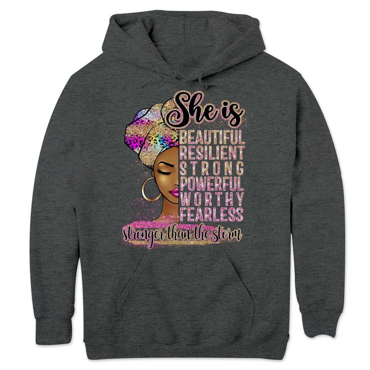 Camisetas afroamericanas, ella es hermosa, resistente y fuerte, mujer afro negra