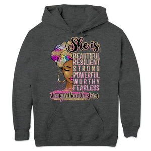 African American Shirts, She Is Beautiful Resilient Strong, Afro Black Woman