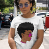 African American Shirts, Afro Black Women Short Hair Styles History Month