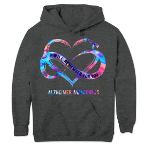 Te recordaré con corazón infinito, sudadera con capucha y camiseta para personas con Alzheimer